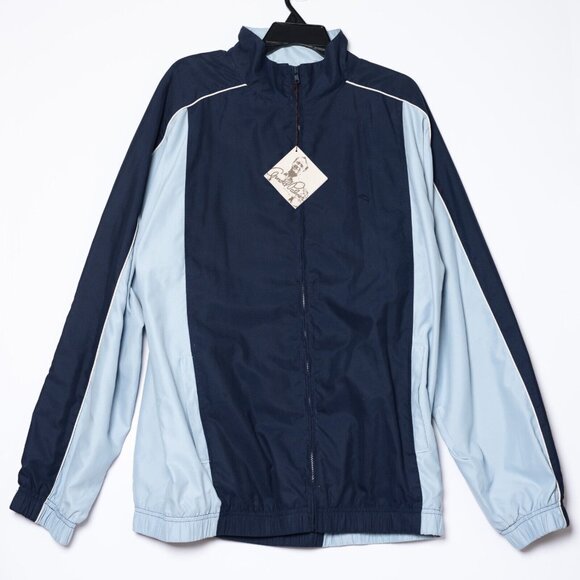 Arnold Palmer Men's Large 44 Bomber Jacket Casual Golf Windbreaker Navy Blue - Picture 3 of 6